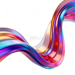 炫彩流动线条创意背景设计素材