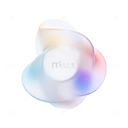 梦幻渐变形状抽象艺术设计元素