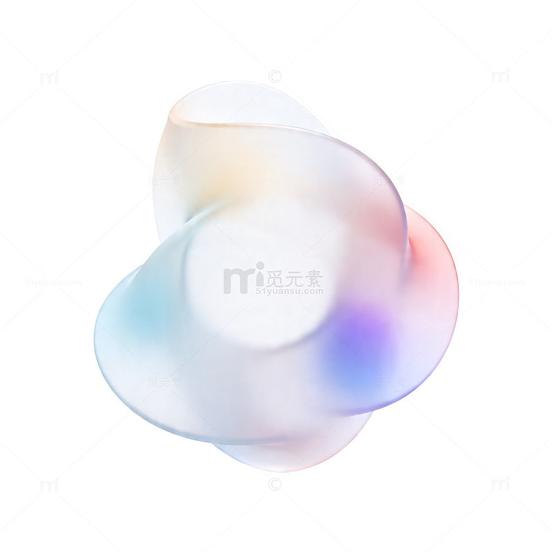梦幻渐变形状抽象艺术设计元素