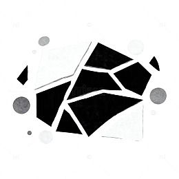 黑白抽象几何图案设计素材