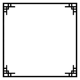 方形边框设计简洁线条