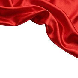 红色丝绸布料褶皱特写