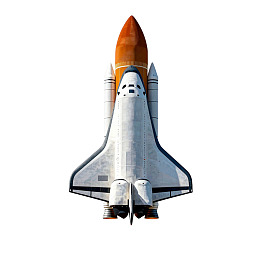 航天飞机发射前准备图片