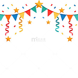 彩色节日装饰图案设计素材