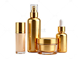 金色高档护肤品包装设计素材