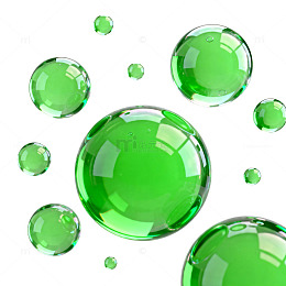 绿色透明气泡艺术图案