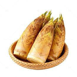 竹篮春笋新鲜食材