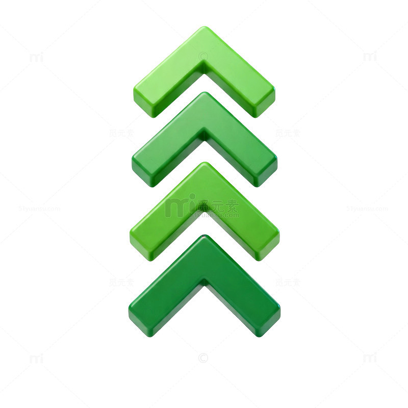 绿箭图标简约设计元素