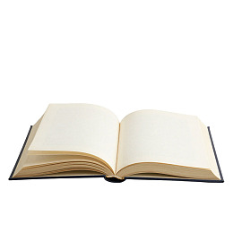 打开的空白书本图片