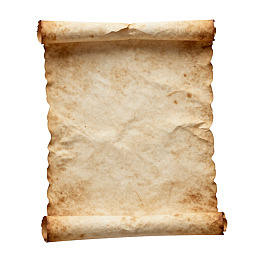 一张泛黄的古老卷轴图片