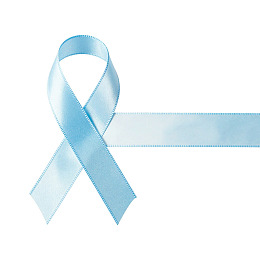 蓝色丝带象征健康与希望