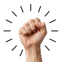 紧握的拳头象征力量图片