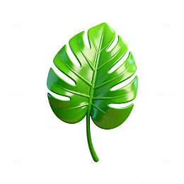 绿色叶片矢量图案设计元素