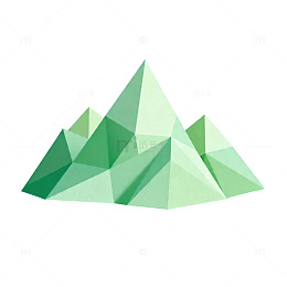 多边形山峰设计元素