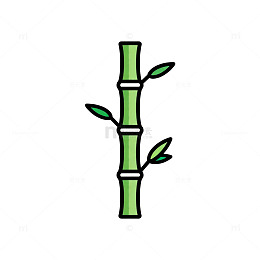 简约风竹子插图平面设计元素
