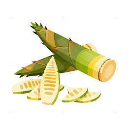 卡通甘蔗插图设计元素