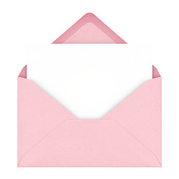 粉色信封打开状态图片