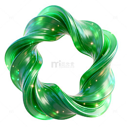 绿色旋转艺术图形设计