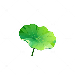 简约荷叶矢量图案设计元素