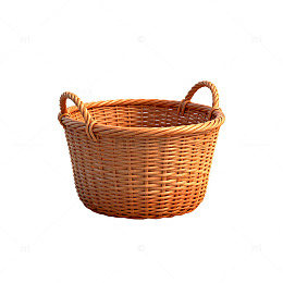 藤编篮子手工制品