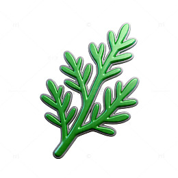 绿色植物装饰图案插画元素
