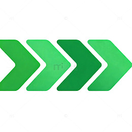 绿色箭头现代标志设计