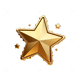 金色星形装饰图案