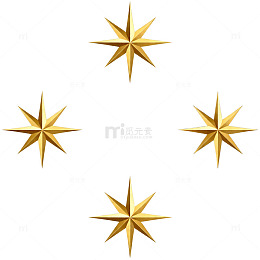 几何星形装饰图案设计