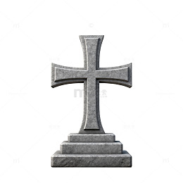 石雕十字架墓碑装饰元素