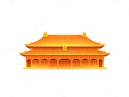 中国风古建筑插画