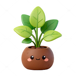 卡通植物盆栽创意装饰品