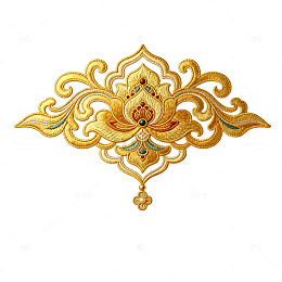 金色花纹装饰设计素材