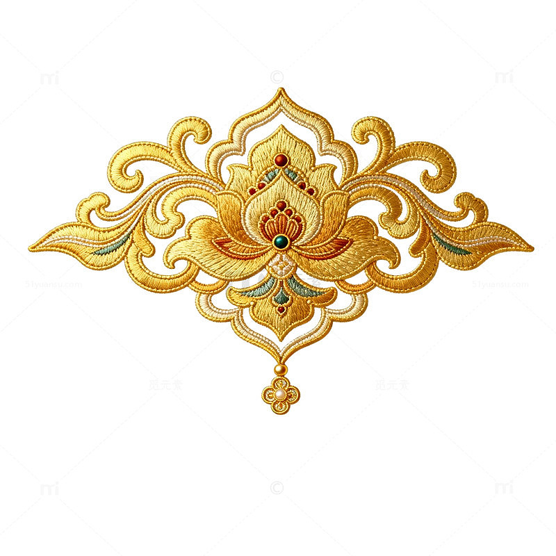 金色花纹装饰设计素材