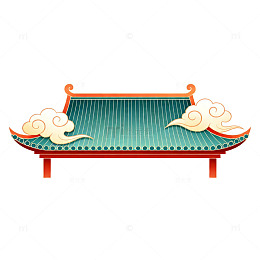 传统中国风建筑插画