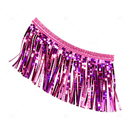 粉色流苏装饰布