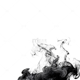 黑灰色烟雾缭绕矢量素材