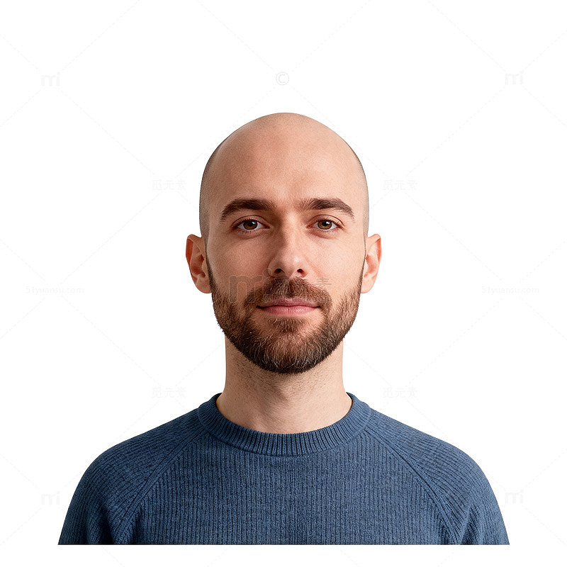 简约男士肖像头像素材