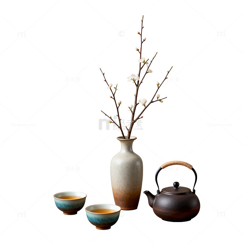 简约东方茶具组合