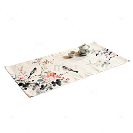 花鸟图案茶几桌布