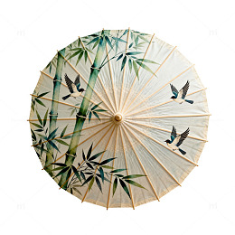 淡雅中国风油纸伞图案设计元素