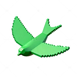 绿色飞机玩具模型