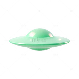 绿色飞碟造型玩具设计元素