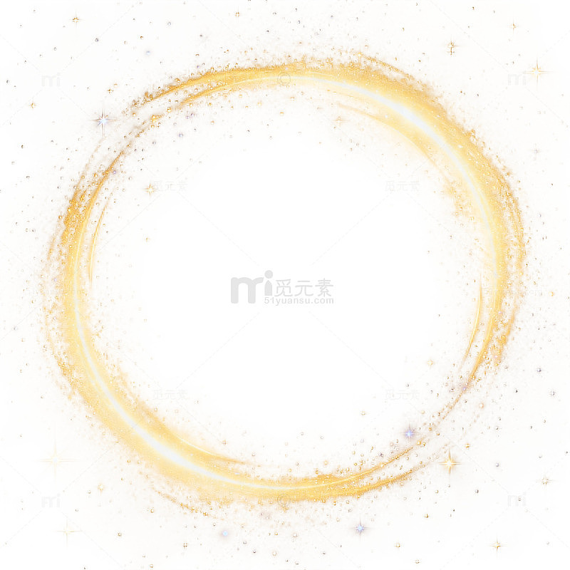 金光璀璨星光环特效背景
