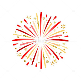 烟花图案喜庆节日装饰