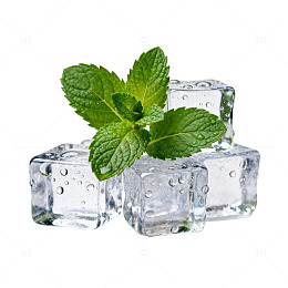 薄荷冰块清新图片