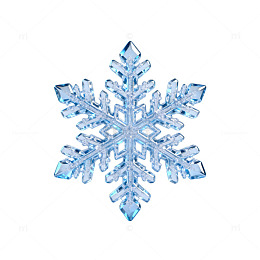 透明雪花装饰图案