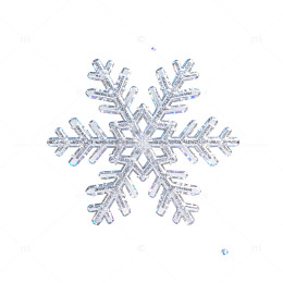 冰雪风格雪花图案装饰素材
