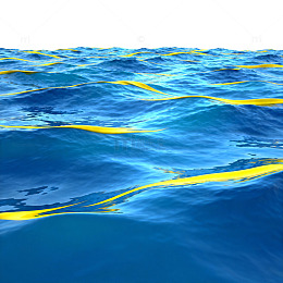 海洋波纹艺术插画