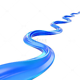 蓝色曲线艺术图案