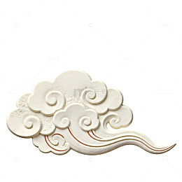 云纹浮雕陶瓷装饰图案